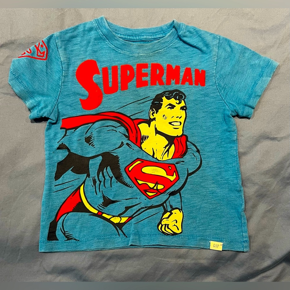 VGUC DC x Gap Toddler Blue Superman Graphic Tee - Picture 6 of 6